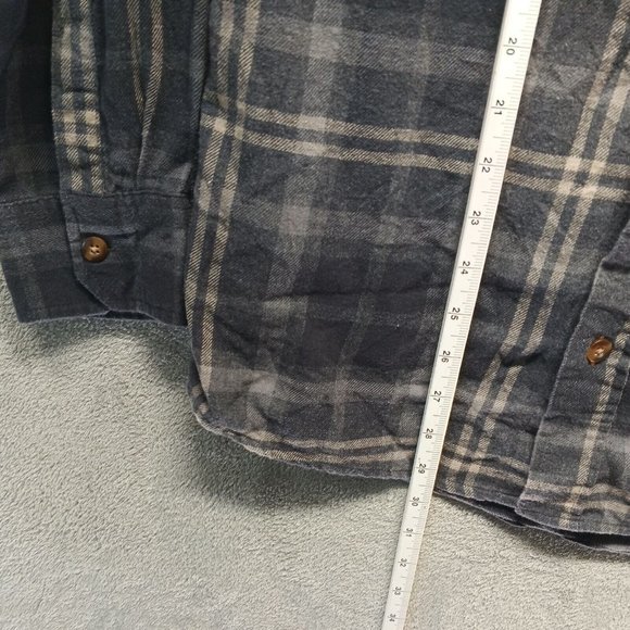 FIELD & STREAM Men Flannel Shirt Winter Button-Up Pocket Casual Plaid MEDIUM - Picture 6 of 11